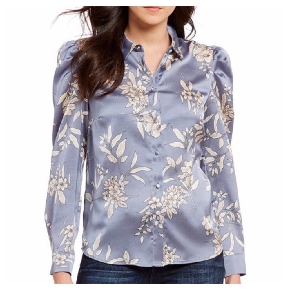 Vince Camuto Puff Sleeve Blouse Size XS